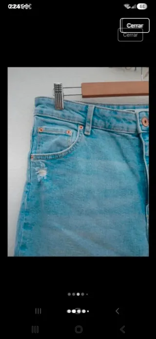 Pantalón vaquero corto mujer