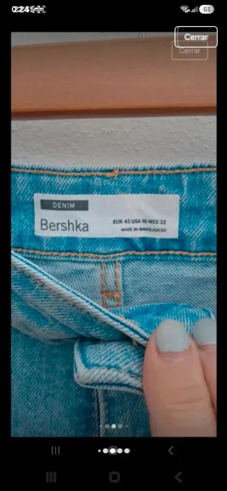 Pantalón vaquero corto mujer