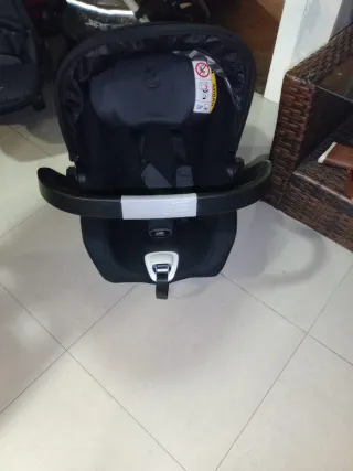 Carro de bebé 3 piezas negro