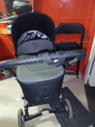 Carro de bebé 3 piezas negro