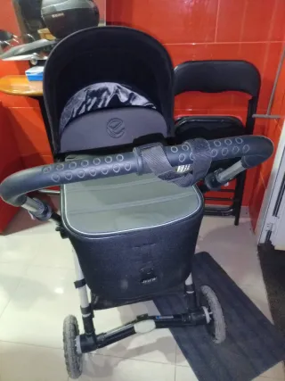 Carro de bebé 3 piezas negro