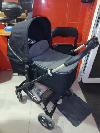 Carro de bebé 3 piezas negro