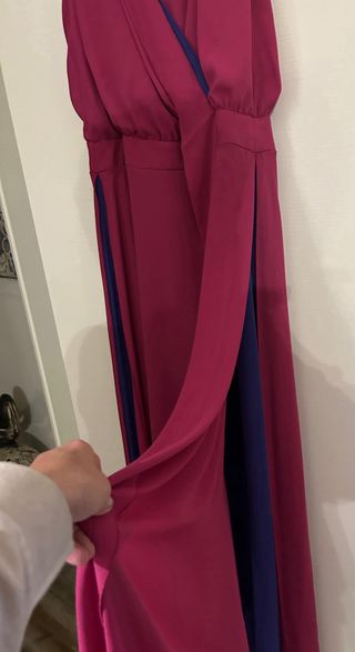 Abito lungo cerimonia fucsia/viola