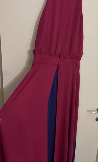 Abito lungo cerimonia fucsia/viola