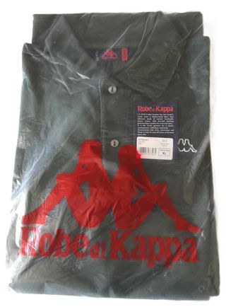 Polo Kappa Manga Larga Verde Bosque Algodón