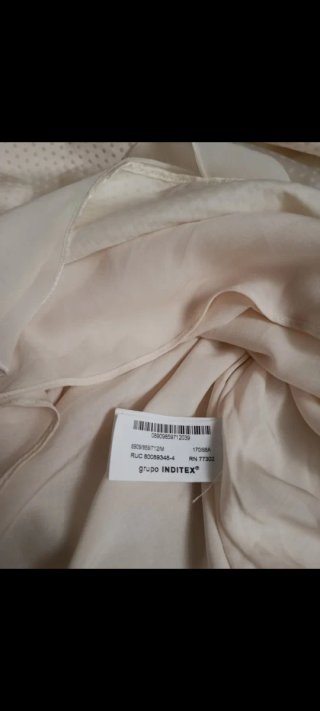 Vestido corto Zara blanco talla M