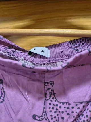 Pijama Verano TEX Talla M Leopardo