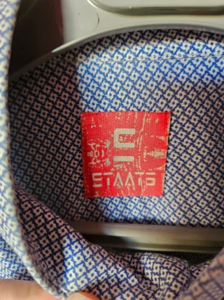 Camisa hombre Staats azul