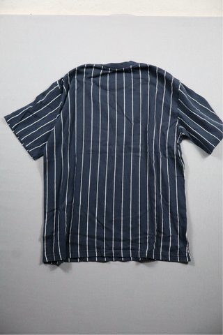 T-shirt Karl Kani righe blu e bianche M