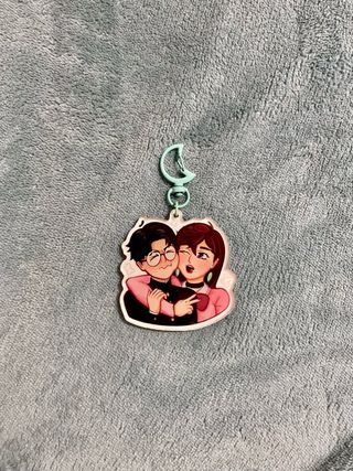 Llavero Dandadan Momo x Okarun