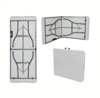 Mesa Plegable Blanca 180x74x70 cm