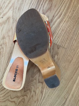 Zoccoli Blocco 31 estivi righe multicolor