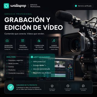 Grabacion, edicion y etalonaje profesional