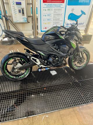 Kawasaki Z800 Negra y Verde