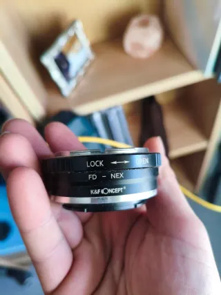 Objetivos de cámaras Sony, pentax m42 y canon