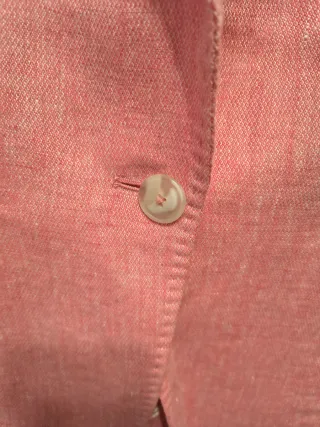 Chaqueta rosa de lino