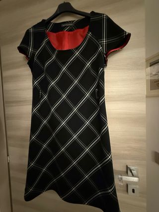 Vestito Sandro Ferrone donna fantasia scozzese
