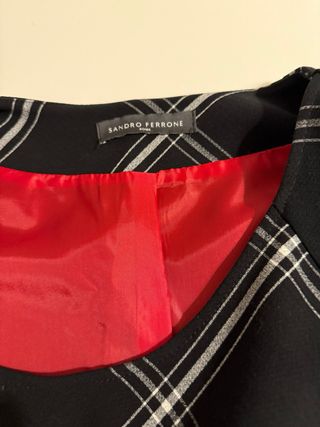 Vestito Sandro Ferrone donna fantasia scozzese