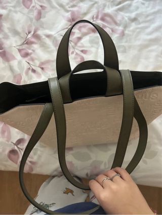 Bolso Tous Grande Beige y Verde Oliva