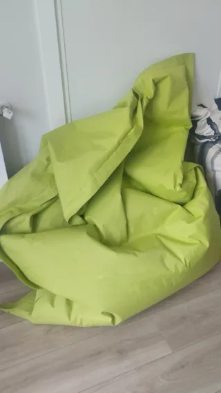 Puff XL Verde y Naranja