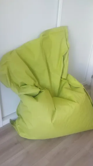 Puff XL Verde y Naranja