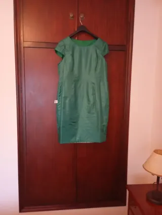 Vestido y chaqueta con estampado