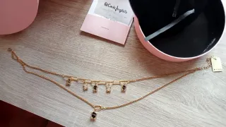 Collar Tous Oso Negro y Dorado