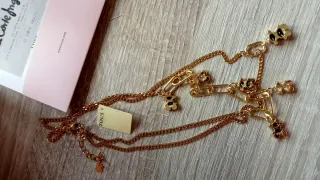 Collar Tous Oso Negro y Dorado