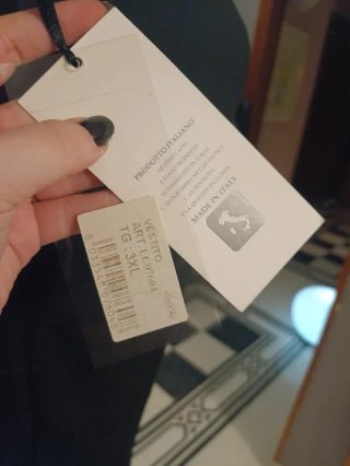 Abito Lady Chic Nero e Bianco Geometrico