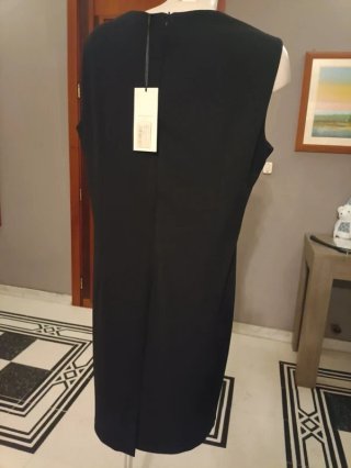 Abito Lady Chic Nero e Bianco Geometrico