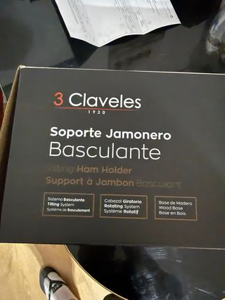 Jamonero basculante 3 claveles
