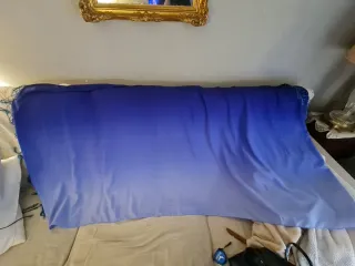 Chal de Lujo con Degradado Azul Ombré - ¡Sin uso!
