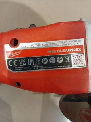 Amoladora angular Milwaukee