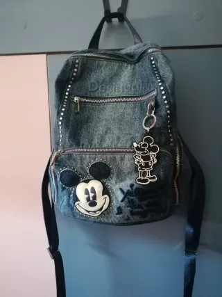 Mochila Desigual Mickey Denim