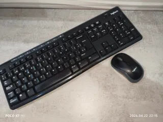 Teclado y Ratón Logitech MK270 Negro
