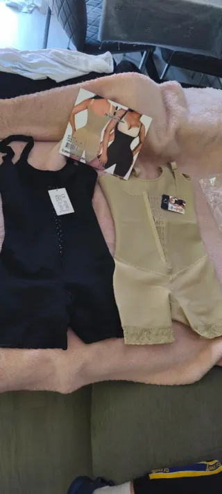 Pack Fajas Colombianas Reductoras Beige y Negra