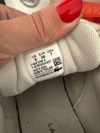 Zapatillas Lacoste Mujer Talla 38