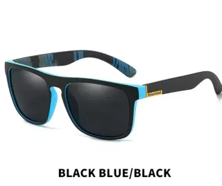 Gafas de sol polarizadas negras y rojas