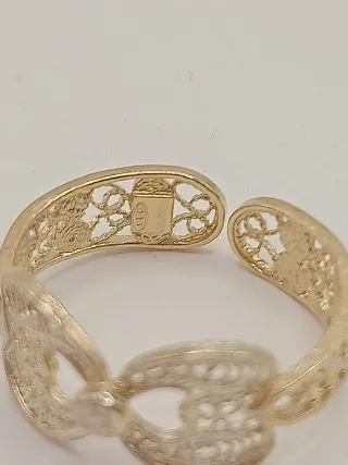 Parure vintage filigrana argento 925 bagno oro 18k