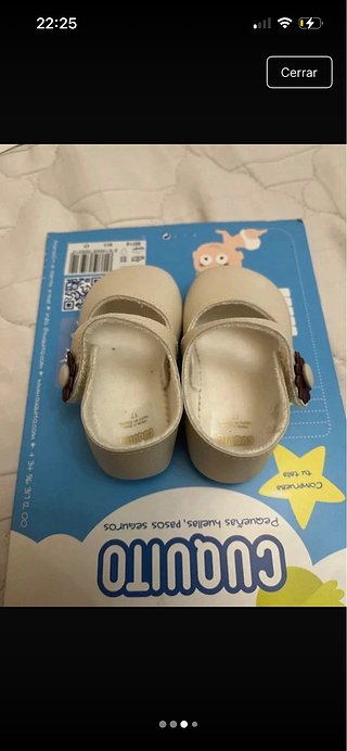 Zapatitos Merceditas Blancos Cuquito Talla 17
