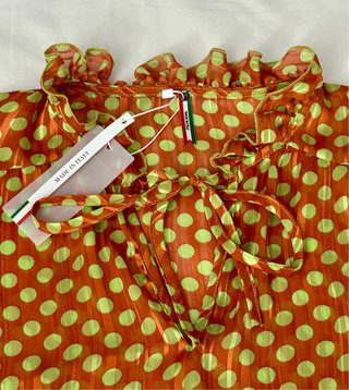 Blusa Stile Vintage Chic Pois Lurex S/M