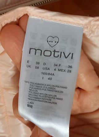 Piumino leggero rosa motivi