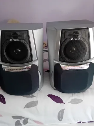 Altavoz Aiwa Subwoofer Potenciado Negro/Plata