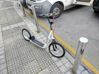 Patinete Scooter Blanco Ruedas Grandes