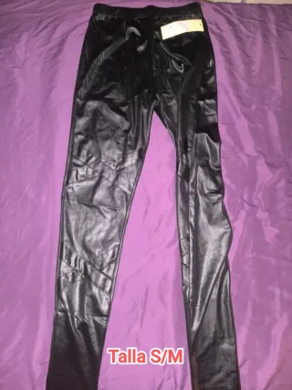 Leggings efecto cuero Talla S/M