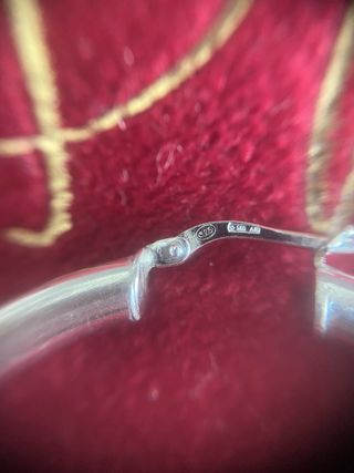 Orecchini a cerchio in argento 925 Made in Italy