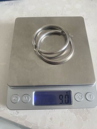 Orecchini a cerchio in argento 925 Made in Italy