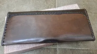 Cartera Cuero Brasil Años 70 Nueva