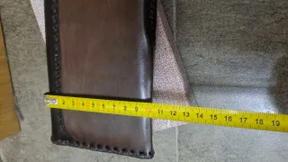 Cartera Cuero Brasil Años 70 Nueva