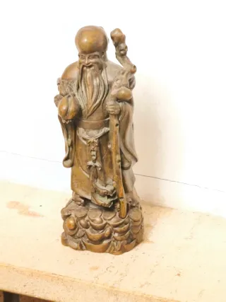 Figura antigua sabio de Buda 15 ctms.